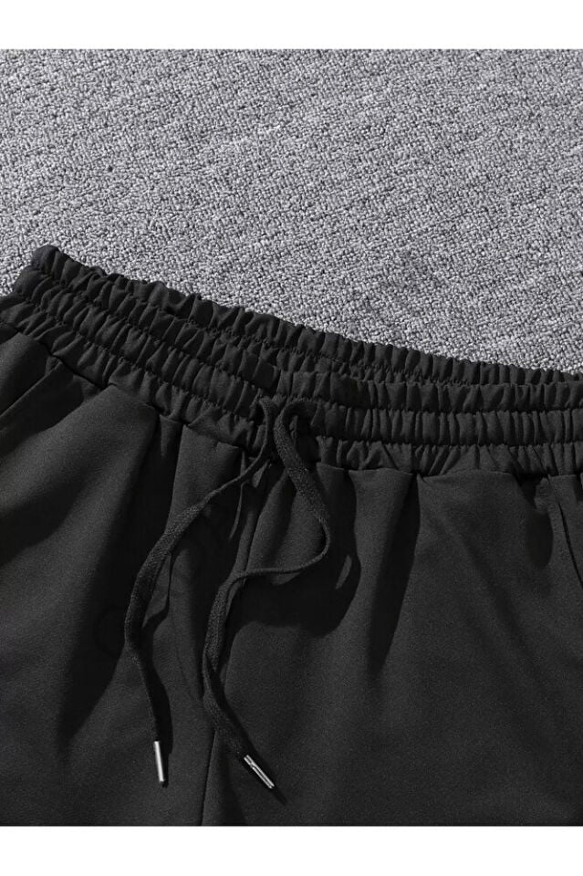 Unisex Relax Yazı Baskılı Şort T-shirt Takım