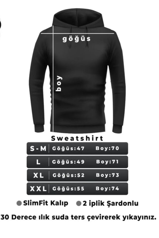 Bella No Lunavisita Erkek Kapüşonlu Mevsimlik Unisex Sweatshirt