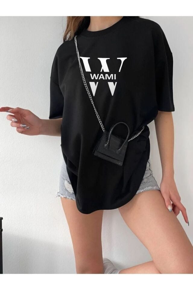 Unisex Wami Logolu Oversize Boyfriend T-Shirt
