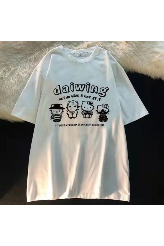 Sanrio Hello Kitty Beyaz T-shirt