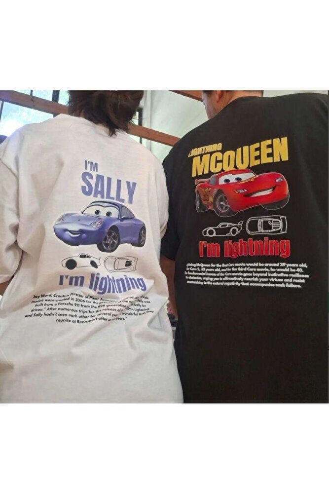 MCQUEEN VE SALLY BASKILI ÇİFT TSHİRTLERİ