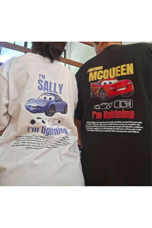 MCQUEEN VE SALLY BASKILI ÇİFT TSHİRTLERİ