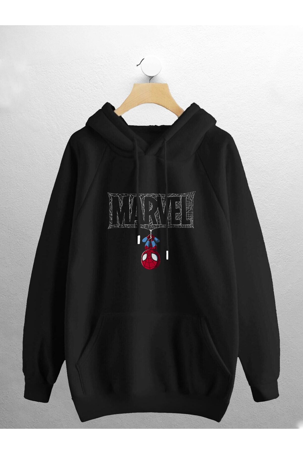 Unisex Kadın Erkek Marvel Spiderman Baskılı Sweatshirt