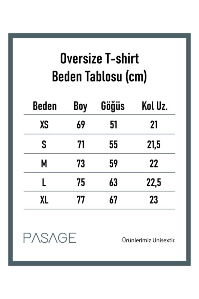 Yeni Sezon Unisex The End Baskılı Oversize Tshirt