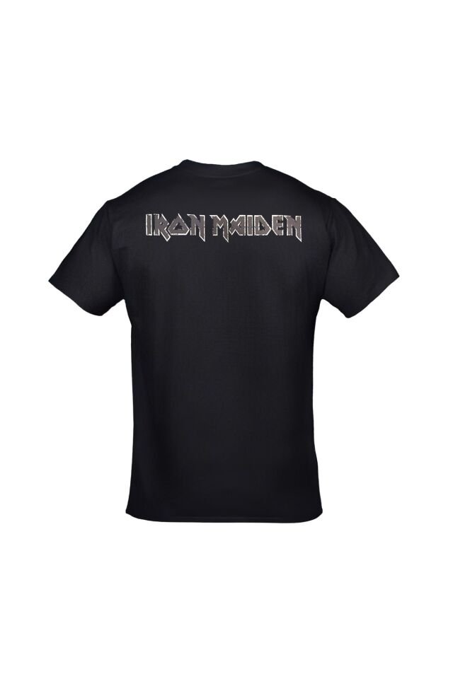 Iron Maiden Number Of The Beast Unisex Ön Arka Baskılı Siyah Tshirt