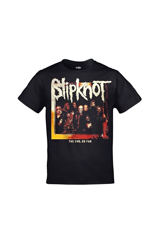 Slipknot The End So Far Ön Arka Baskılı Unisex Siyah Tshirt
