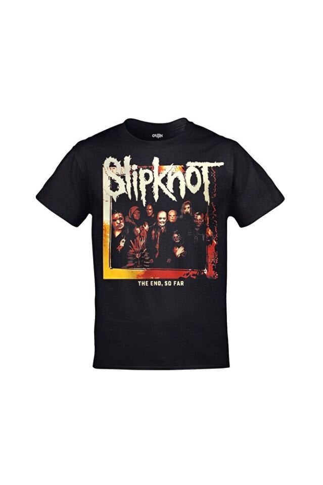 Slipknot The End So Far Ön Arka Baskılı Unisex Siyah Tshirt