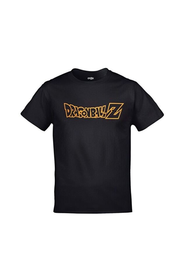 Dragon Ball Z Goku Super Saiyan Ön Arka Baskılı Unisex Siyah Tshirt