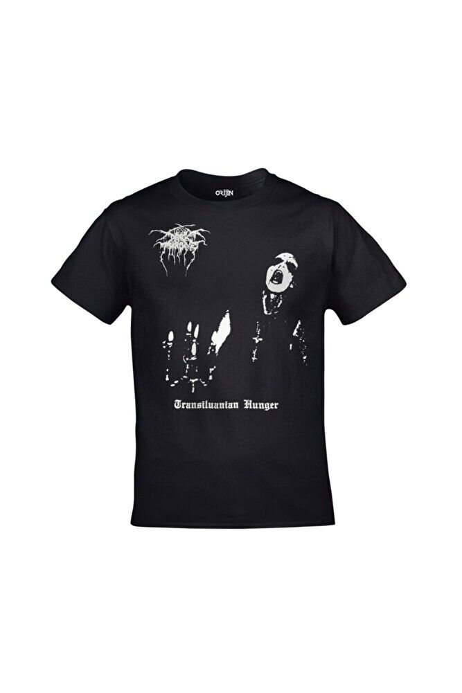 Dark Throne Transilvanian Hunger Ferdasyn Unisex Ön Arka Baskılı Siyah Tshirt