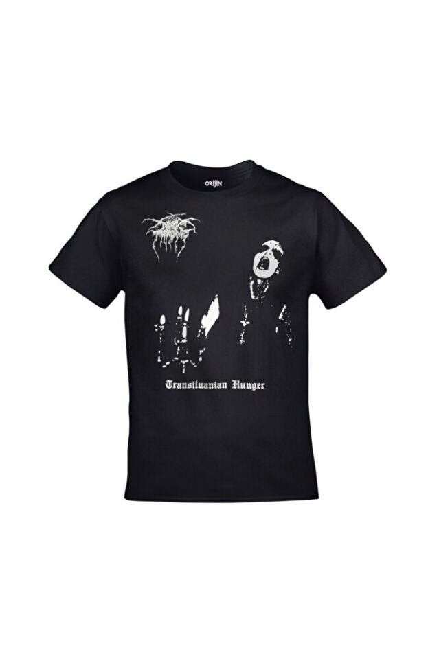 Dark Throne Transilvanian Hunger Ferdasyn Unisex Ön Arka Baskılı Siyah Tshirt