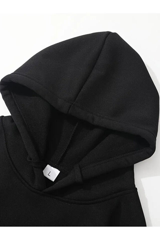 Unisex Brooklyn Siyah Oversize Bisiklet Yaka Baskılı T-shirt