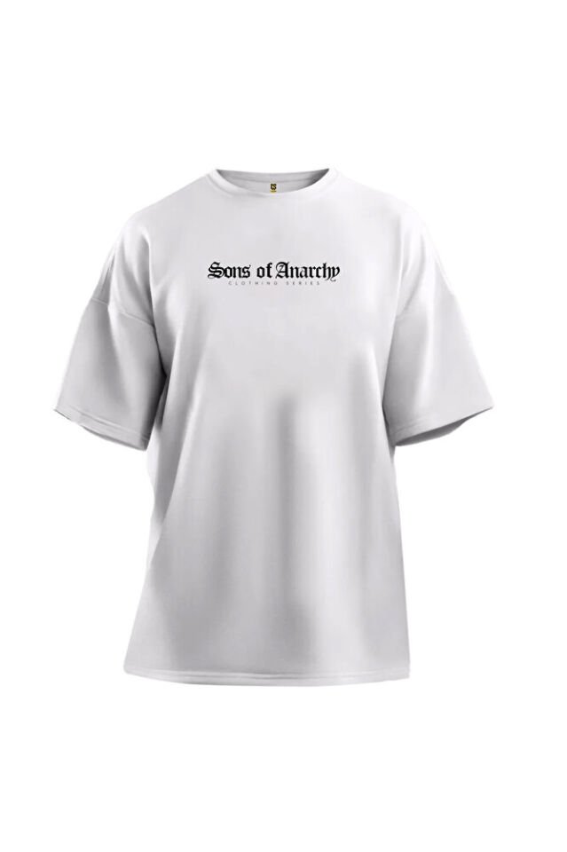 Unisex Oversize Samcro Sons Of Anarchy Baskılı Günlük Kısa Kollu T-Shirt