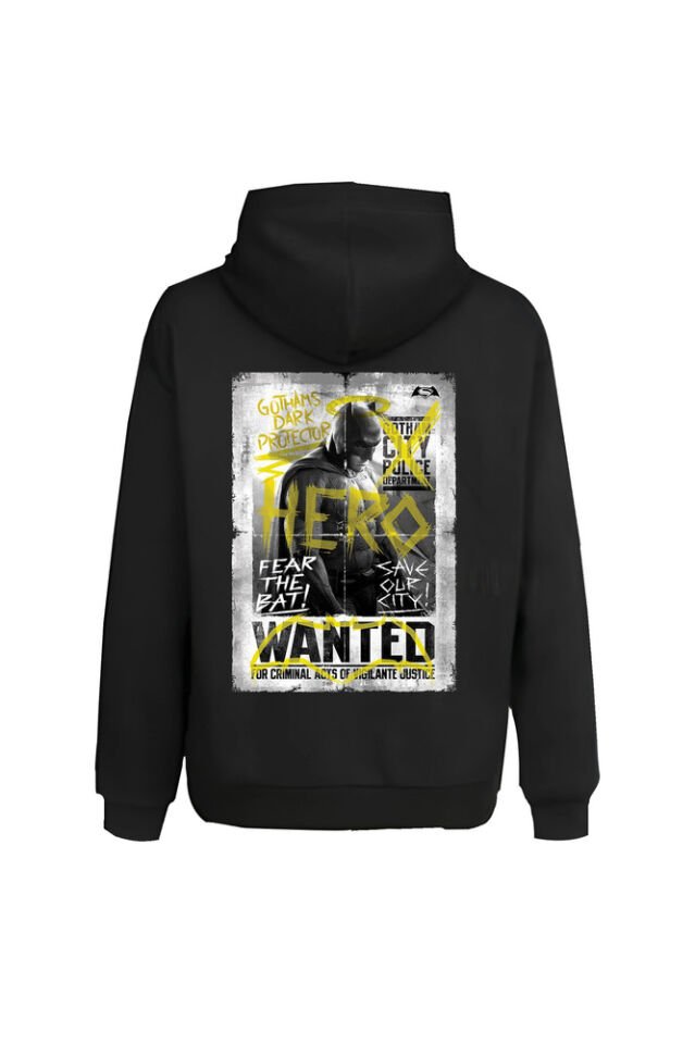 Batman Baskılı Hero Series Unisex Hoodie Sweatshirt Oversize