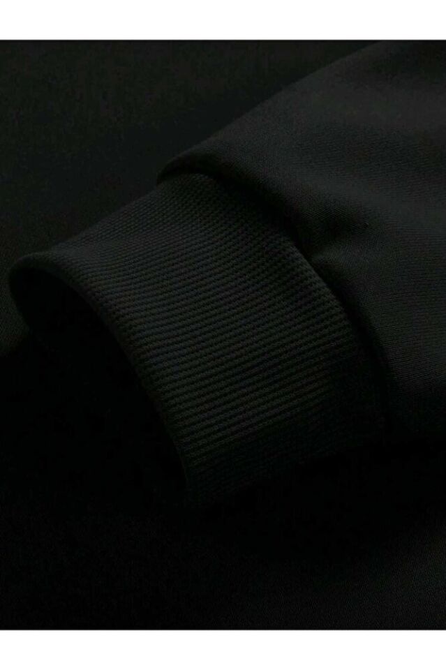 Erkek Dune Baskılı Bisiklet Yaka Uzun Kollu Oversize Sweatshirt