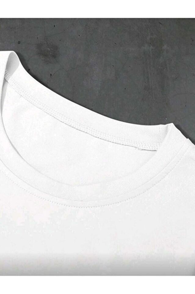 Unisex Oversize New York Yazı Baskılı Günlük Kısa Kollu T-Shirt