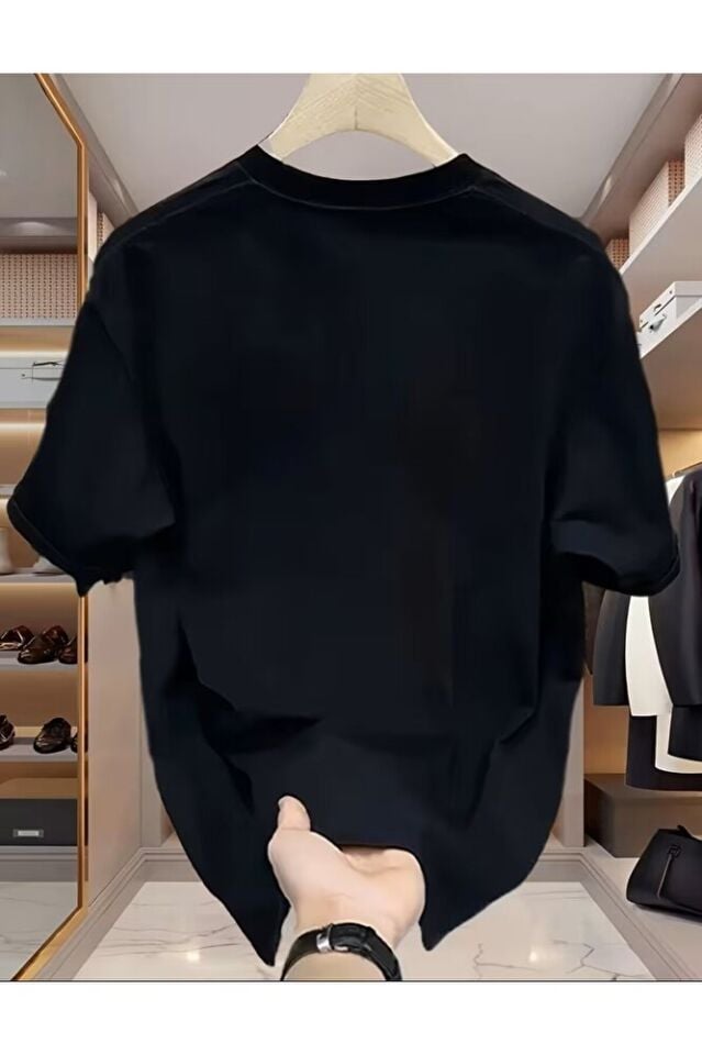 Unisex Siyah Breaking Bad Mr. White Baskılı Tshirt