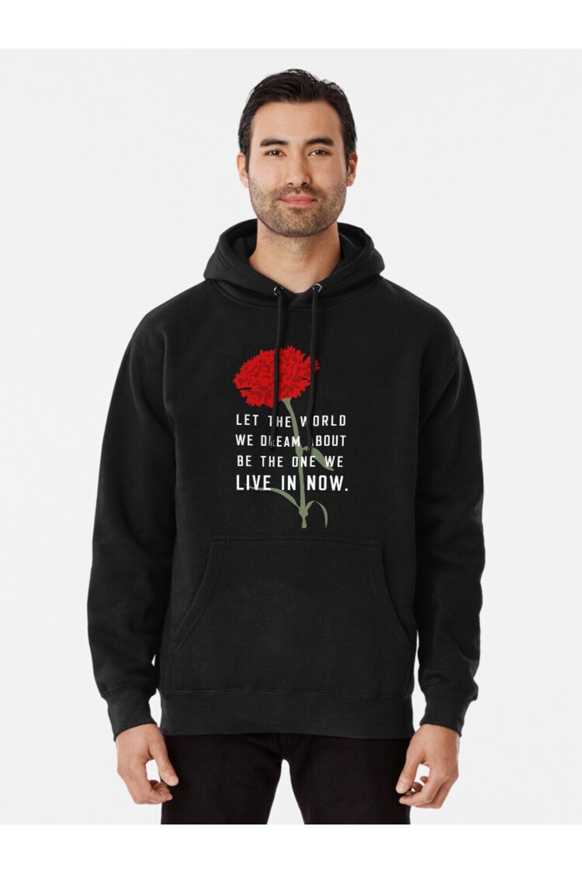 Erkek - Kadın Oversize Hayalini Kurduğumuz Dünya Kapüşonlu Sweatshirt Uzun Kollu