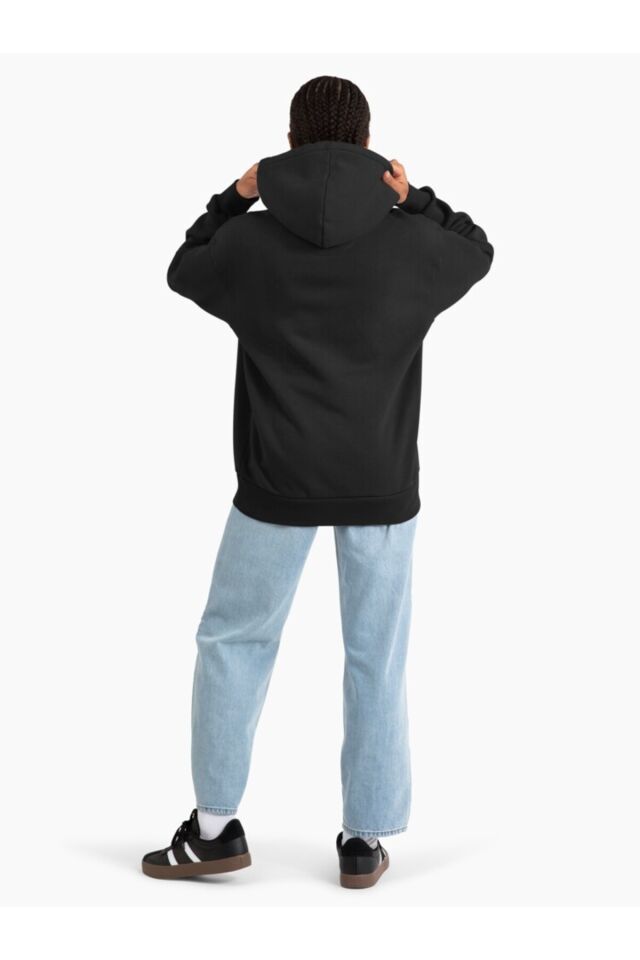 Kadın - Erkek Yargı (Kedim Tarafından) Oversize Kapüşonlu Sweatshirt