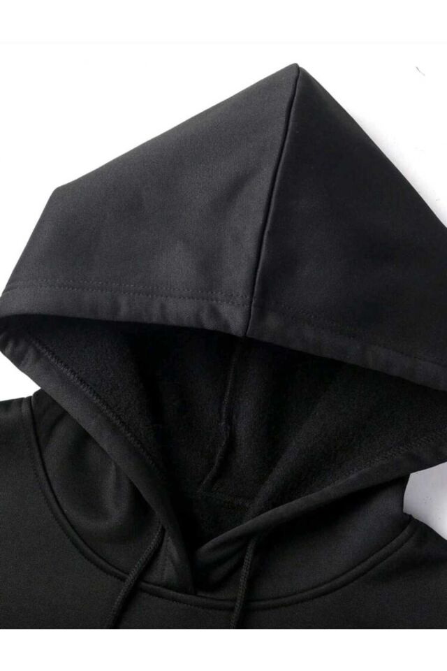 Kadın Oversize Aslan Çiçek Desenli Sweatshirt Uzun Kollu Kapüşonlu