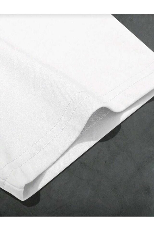 Unisex Oversize New York Yazı Baskılı Günlük Kısa Kollu T-Shirt