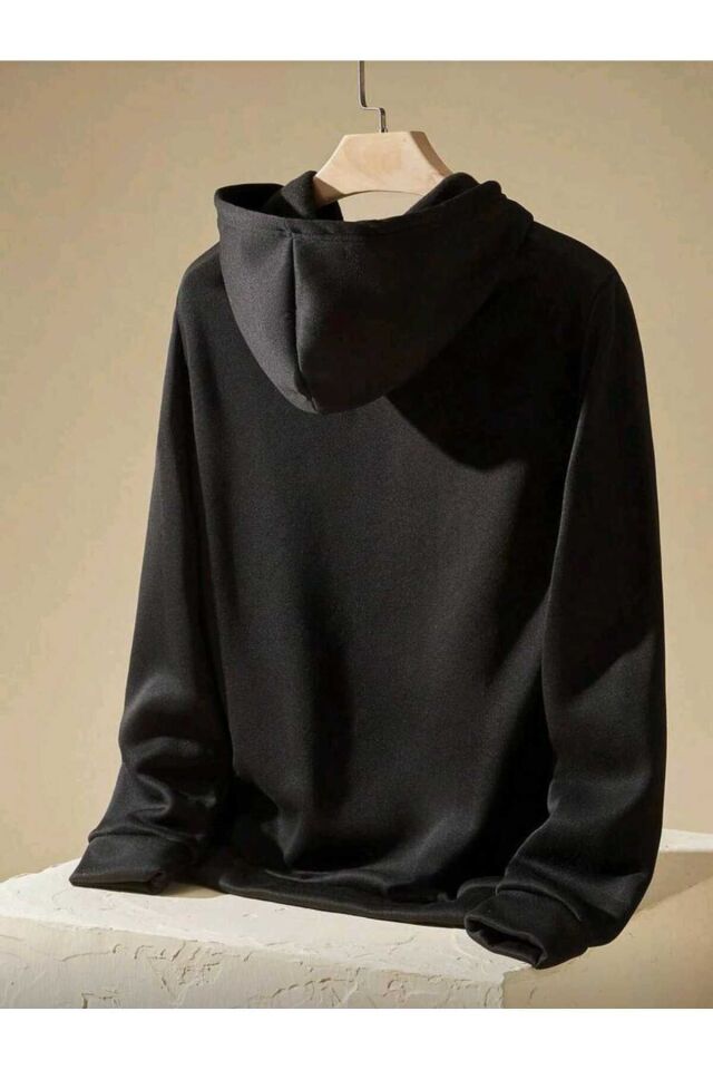 Los Angeles Slogan Baskılı Unisex Oversize Günlük Kapüşonlu Sweatshirt