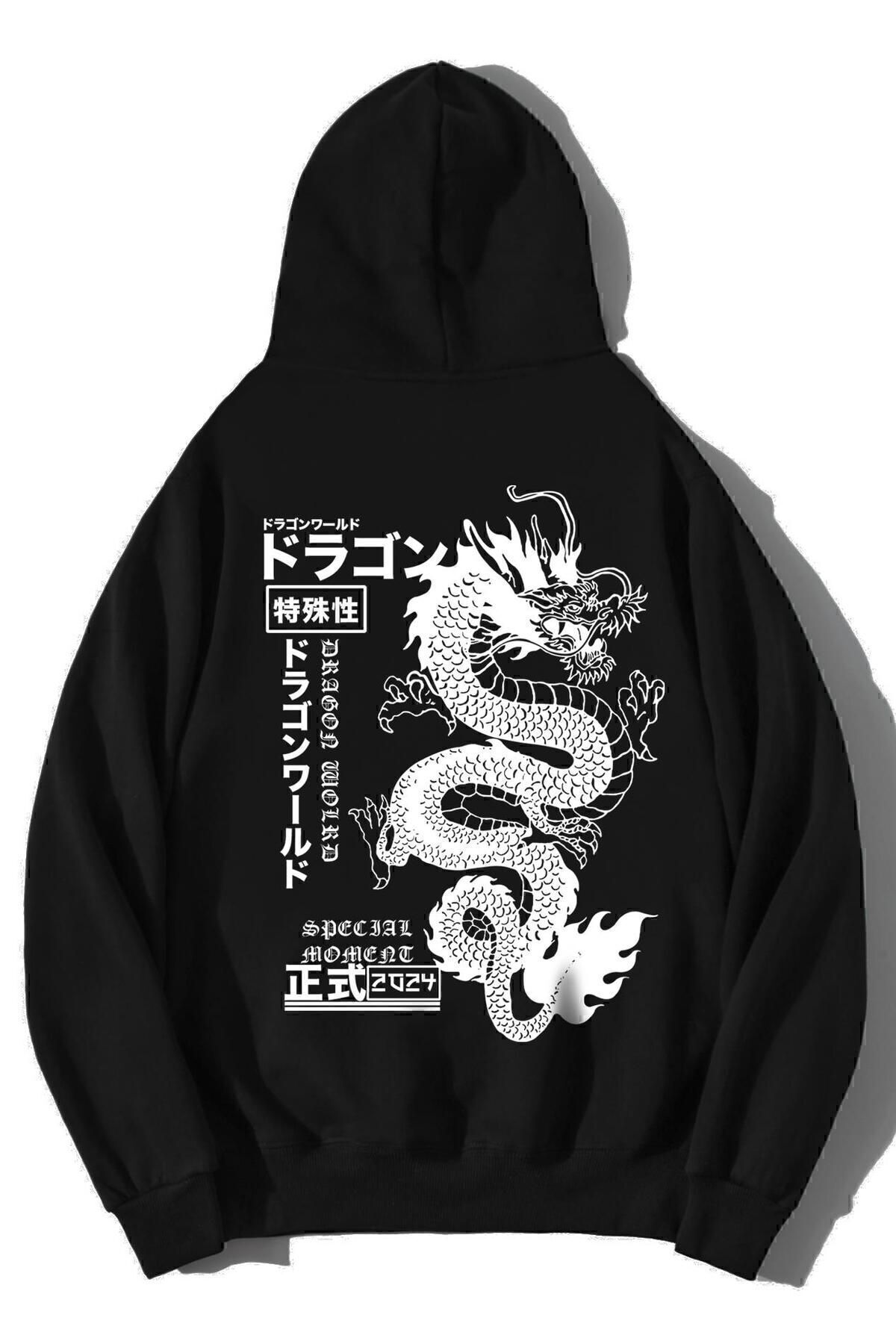 Unisex Oversize Dragon World Hoodie