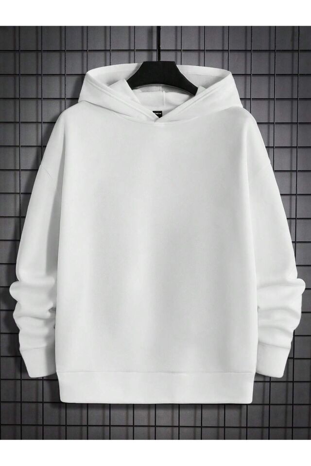 tokyo 1998 arka baskılı beyaz oversize kapşonlu sweatshirt hoodie