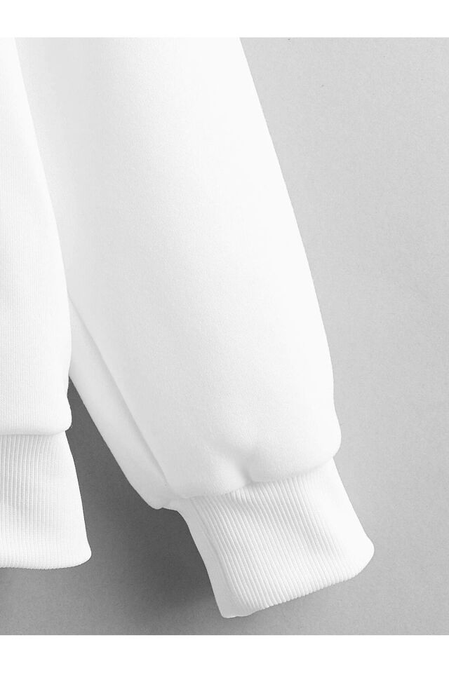 tokyo 1998 arka baskılı beyaz oversize kapşonlu sweatshirt hoodie