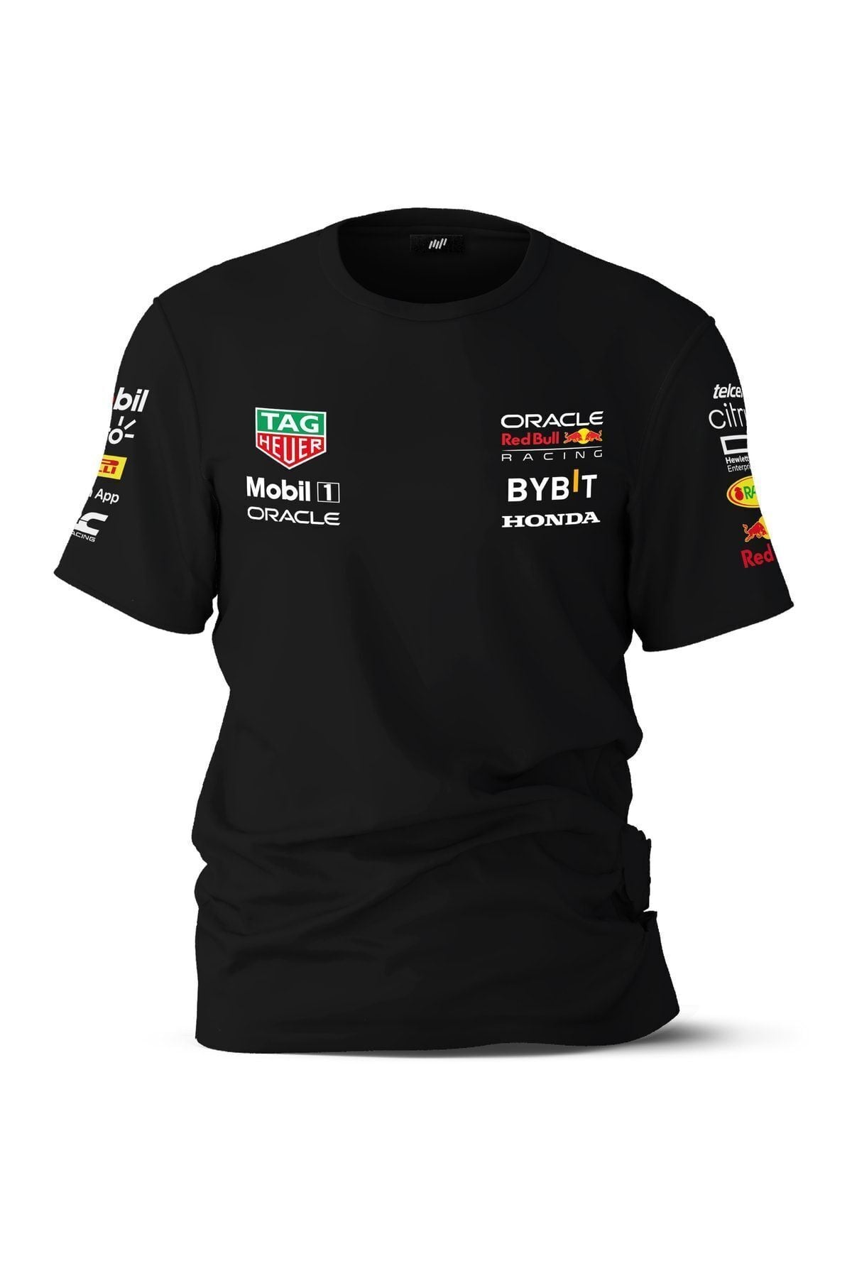 2023 Red Bull Racing F1 Team Takım T-shirt Unisex Oversize Bisiklet Yaka