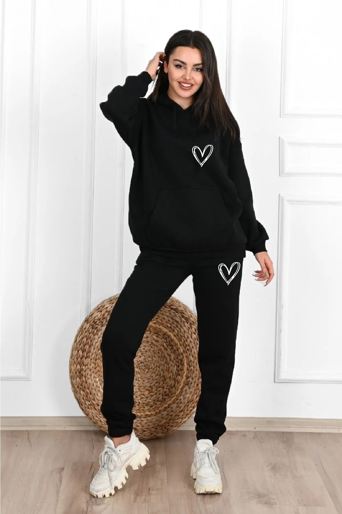 Kalp Baskılı Eşofman Takımı