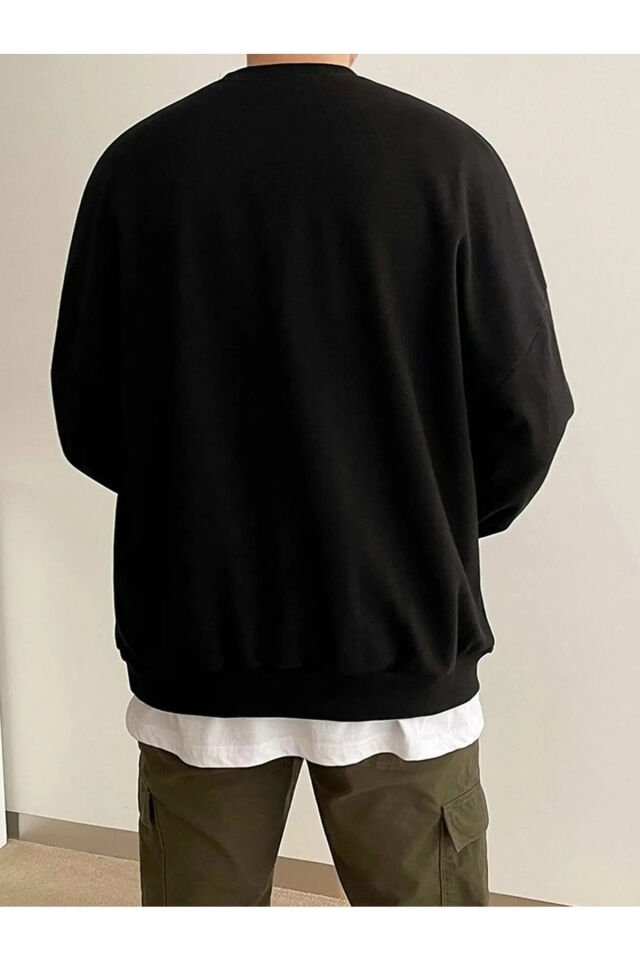 Heath Ledger Joker Baskılı Unisex Bisiklet Yaka Sweatshirt