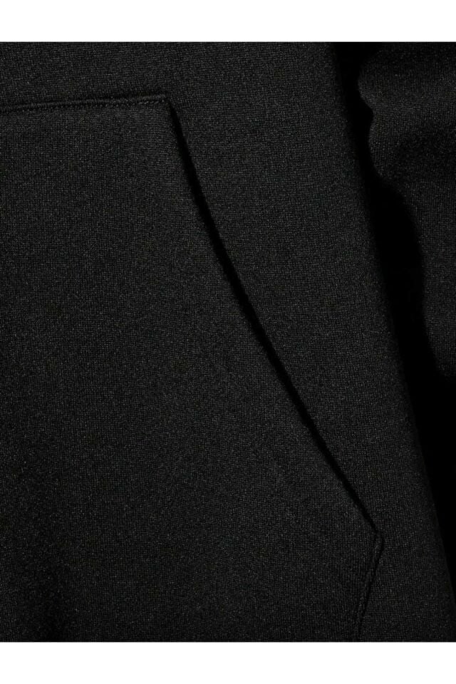 Anime Satoru Gojo Baskı3 Iplik Şardonlu Sweatshirt - Siyah Beyaz Unisex Oversize Kapüşonlu %80 Pamuk